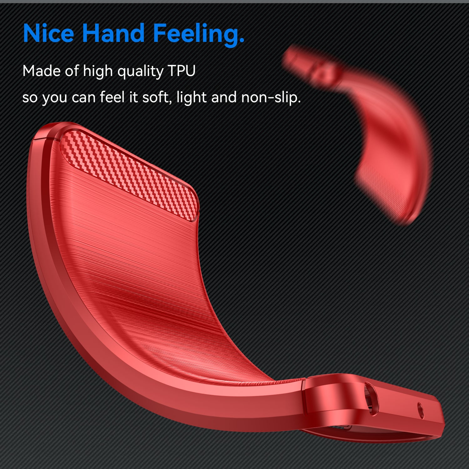 For Xiaomi Redmi A3 / Poco C61 4G TPU Case Brushed Carbon Fiber Texture Phone Cover For Xiaomi Redmi A3 / Poco C61 4G TPU Case Brushed Carbon Fiber Texture Phone Cover